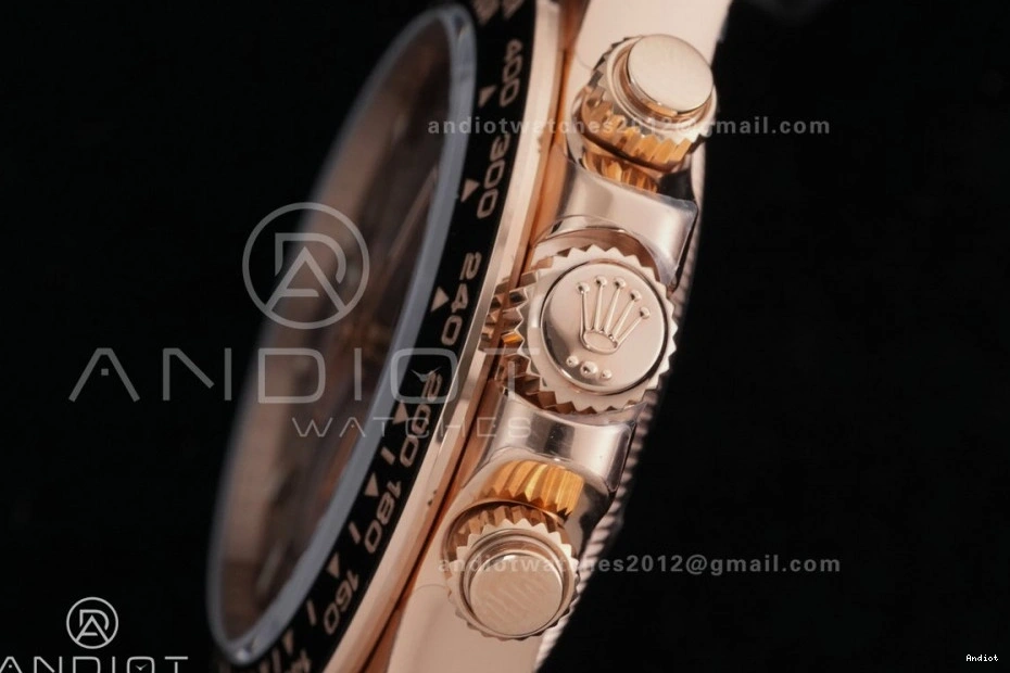 126515 Oyster-flex Best VSF Dial 1:1 On Daytona DD4131 Strap Weight Gain Marker RG Sub-dial Stick Black Edition 0129